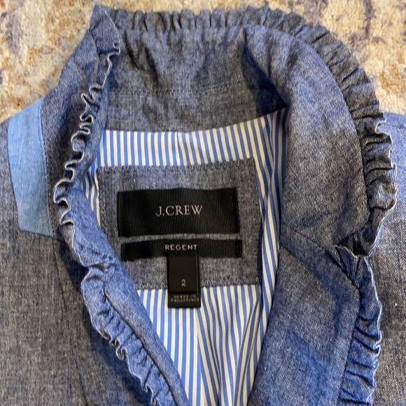 J.Crew women’s Regent size 2 sport coat with standup collar - Picture 2 of 6